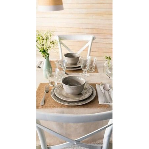 5five simply smart zestaw sztućców obiadowych 24 elementy srebrne matowe na 6 osób do zmywarki