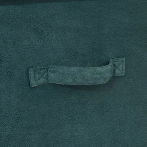 Pudełko materiałowe do regału 31x31 Velvet niebieskie składane z uchwytem 5five