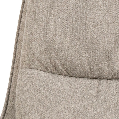 Fotel obrotowy Bosley beżowy Alea 60 nowoczesny do salonu tapicerowany wygodny wypoczynkowy