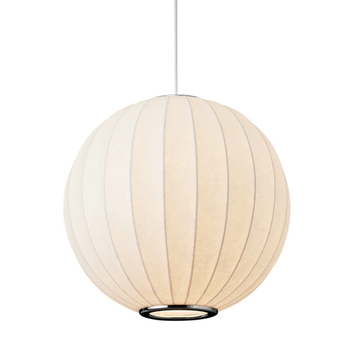 Lampa wisząca kula SILK biała 30 cm regulowana do salonu i kuchni Step into Design