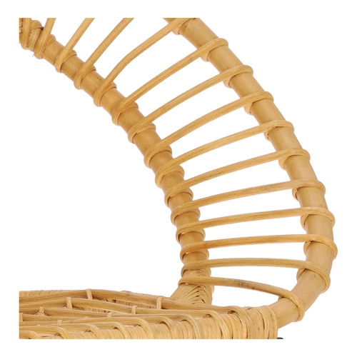 Fotel wypoczynkowy rattanowy Keko Atmosphera boho do salonu na metalowych nogach