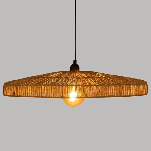 Lampa wisząca Bellamy 58 cm juta boho regulowana do salonu i jadalni Atmosphera