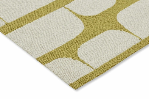 Dywan na taras Kivi Sunshine 250x350 nowoczesny żółty geometryczny łatwy w czyszczeniu zewnętrzny