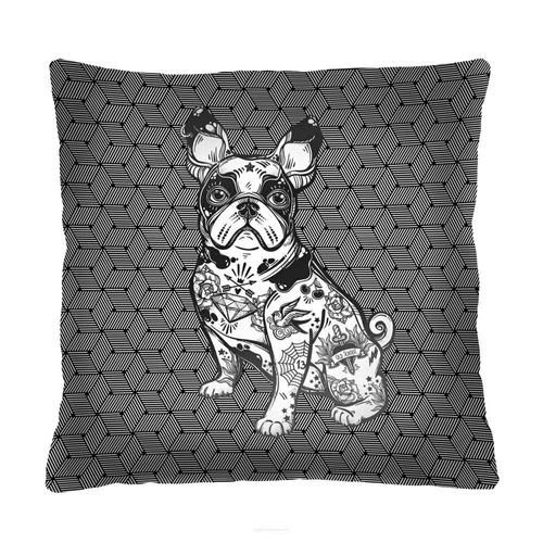 Poduszka dekoracyjna welurowa Bouled 40x40cm nowoczesna antyalergiczna do salonu Intesi