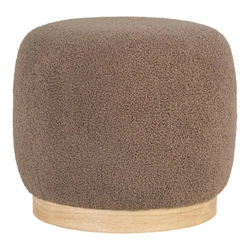 Pufa Belfort teddy brązowa