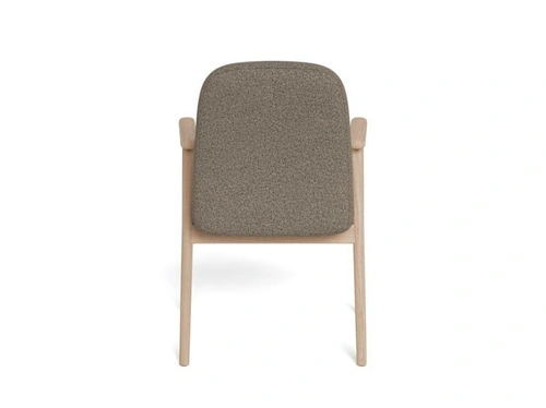 Krzesło Calvin Actona tapicerowane do jadalni skandynawskie z podłokietnikiem