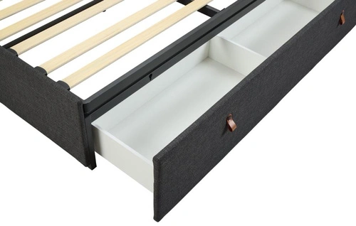 Łóżko tapicerowane Calvi 160x200 z szufladami do sypialni nowoczesne