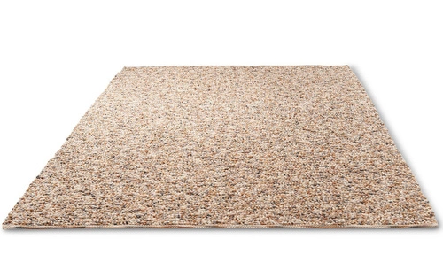 Dywan nowoczesny Pebble Beach beżowy 170x240 wełniany do salonu łatwoczyszczący CARPETS & MORE
