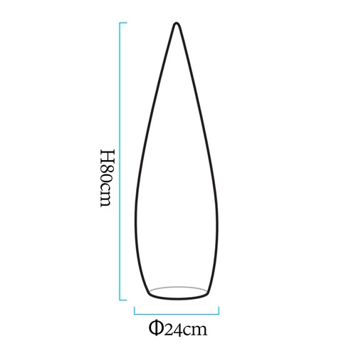 Lampa ogrodowa stojąca duszek GHOST LED  RGBW 16 kolorów 80 cm