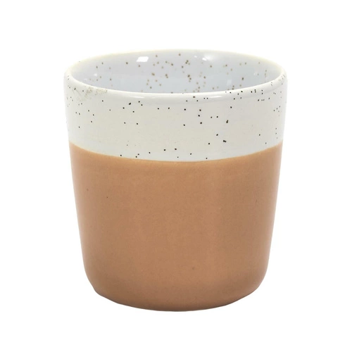 Kubek ceramiczny do espresso Doblo 100ml żółty nowoczesny Intesi