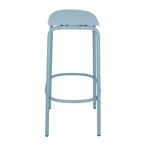 Hoker metalowy Trick niebieski 65 cm nowoczesny bez oparcia do kuchni i wyspy SCAB Design