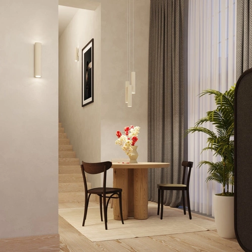 Lampa wisząca loftowa Lagos 3L beżowa regulowana do salonu i nad stół metalowa