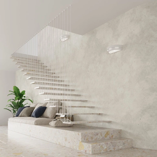 Kinkiet ścienny ceramiczny HELIOS biały nowoczesny do salonu i sypialni marki Sollux