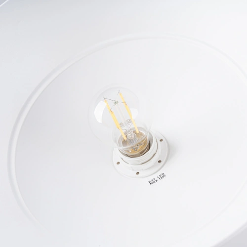 Lampa wisząca FRIKA biała nowoczesna metalowa do salonu, jadalni lub nad stół 34 cm