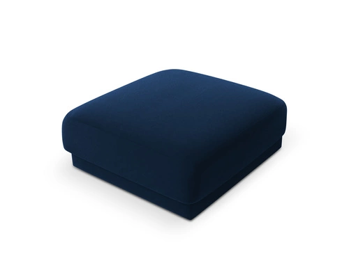 Pufa welurowa Miley Royal Blue 90x90 cm kwadratowa do salonu nowoczesna niebieska