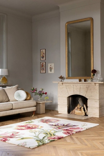 Dywan do salonu Gosford Cranberry 200x280 klasyczny ręcznie tkany wełniany Laura Ashley