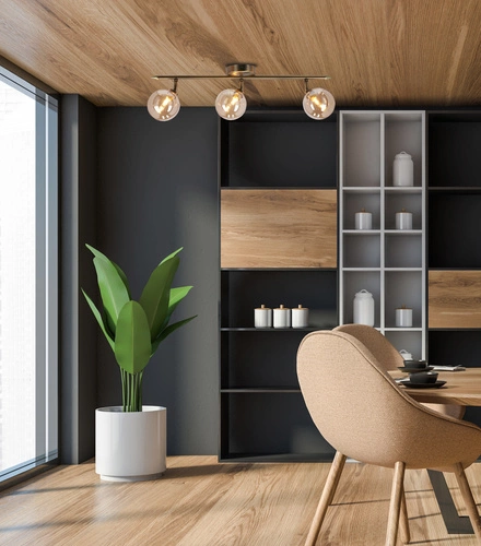 Lampa sufitowa Rodia nowoczesna szklana 3-punktowa do salonu i sypialni patynowa