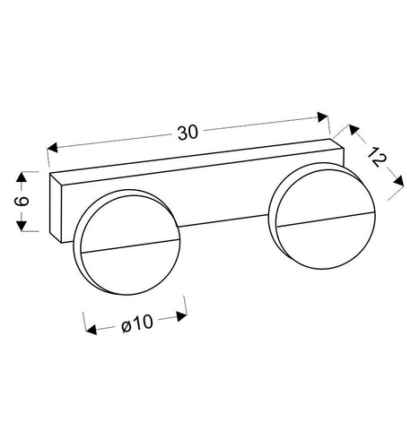 Kinkiet łazienkowy LED Sing biały nowoczesny 2-punktowy nad lustro 30 cm CANDELLUX