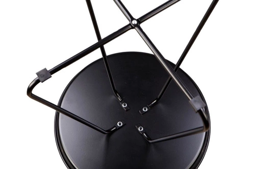 Stolik kawowy okrągły metalowy czarny ROD L nowoczesny do salonu NORDIFRA 50 cm