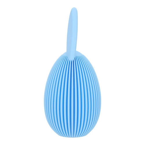 Intesi zestaw 2 figurek wielkanocnych jajek owalnych klasycznych na stół do salonu niebieskie turkusowe