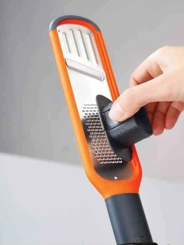 JJ - Tarka z plastrownikiem Handi-grate pomarańczowy/grafitowy