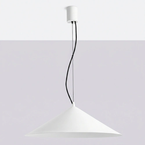 Lampa wisząca FINT biała LED do salonu regulowana nowoczesna