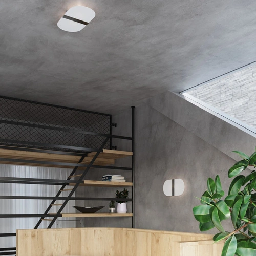 Kinkiet ścienny SALIA biały nowoczesny szklano-metalowy do salonu i sypialni Sollux