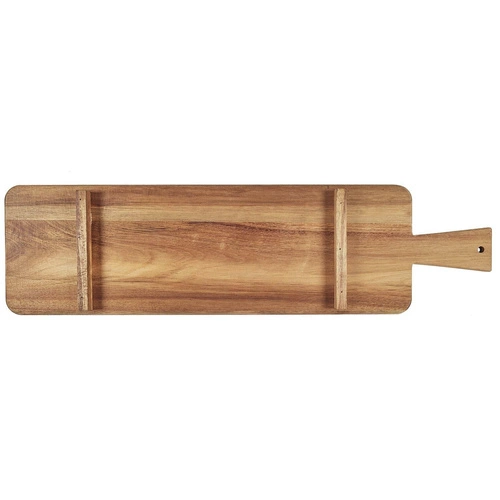 Intesi deska do krojenia z drewna akacjowego 60 cm prostokątna do kuchni naturalna