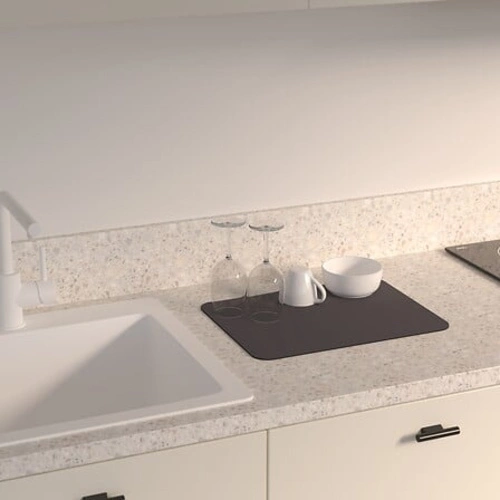 5five simply smart szara mata do suszenia naczyń 40x30 cm diatomitowa na blat kuchenny