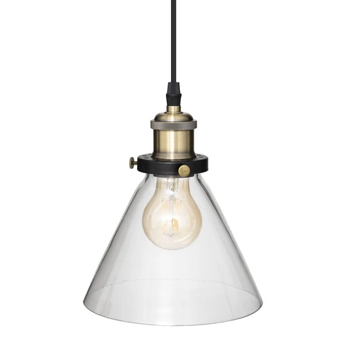 Lampa wisząca Alak czarna szklana 4-punktowa loftowa do salonu i nad stół Atmosphera