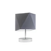 Lampka stołowa PASADENA LYSNE nowoczesna szara z abażurem do salonu i sypialni