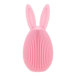 Figurka wielkanocna Intesi Jajko z uszami różowe glamour na stół lub komodę 13,5 cm