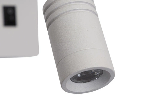 Kinkiet ścienny Magnum biały LED z abażurem do sypialni nowoczesny do czytania CANDELLUX