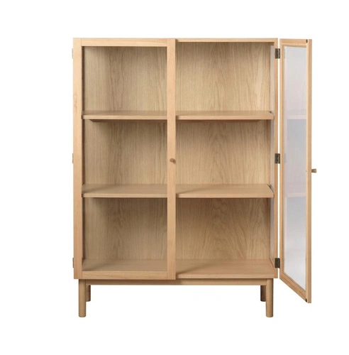 Komoda Elba 140 cm dąb naturalny na nóżkach do salonu skandynawska