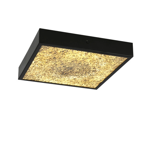 Plafon kwadratowy LED Luxan 29x29 czarny rustykalny do salonu i kuchni CANDELLUX