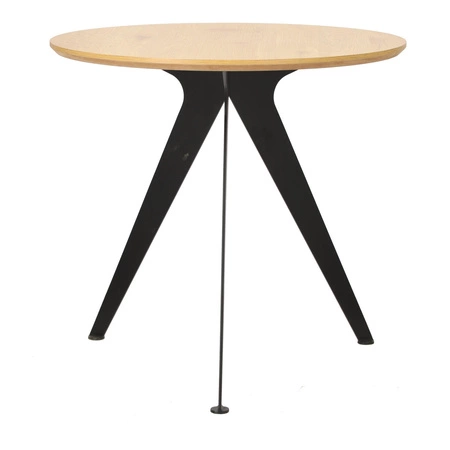 Stół Lofty Round 80 czarny/naturalny Outlet