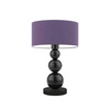 Lampka nocna HONOLULU nowoczesna fioletowa z abażurem do sypialni i salonu LYSNE