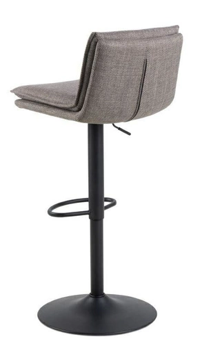 Hoker Flynn tapicerowany szary jasny z oparciem regulowany obrotowy do kuchni Actona