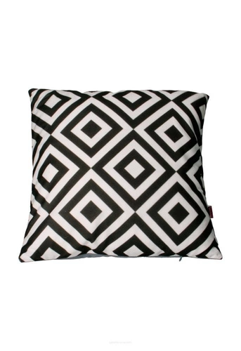 Poduszka dekoracyjna welurowa Squares Intesi 40x40 cm nowoczesna antyalergiczna do salonu