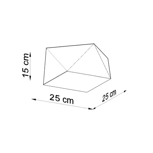 Plafon sufitowy HEXA 25 nowoczesny srebrny do salonu kuchni sypialni Sollux Lighting
