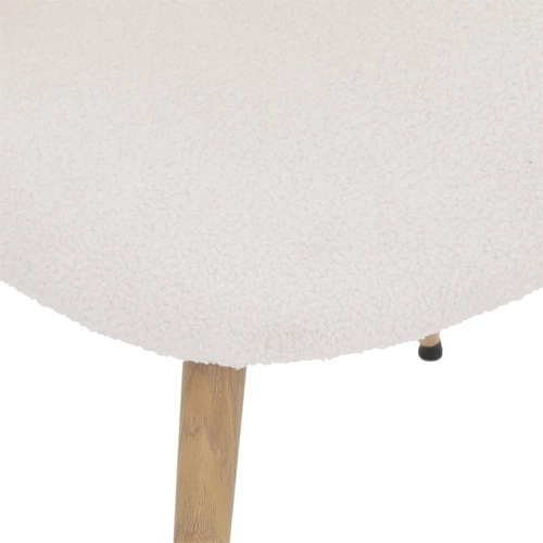 Krzesło tapicerowane Slano Atmosphera do jadalni nowoczesne beżowe na metalowych nogach