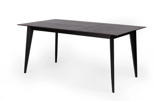 Stół rozkładany do jadalni BORD czarny dąb 120-180x80 cm nowoczesny NORDIFRA