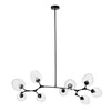 Lampa wisząca MODERN ORCHID-9 czarna szklana do salonu i jadalni 150 cm