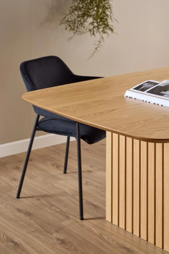 Stół do jadalni Christo 220x105 dąb lakierowany nowoczesny skandynawski