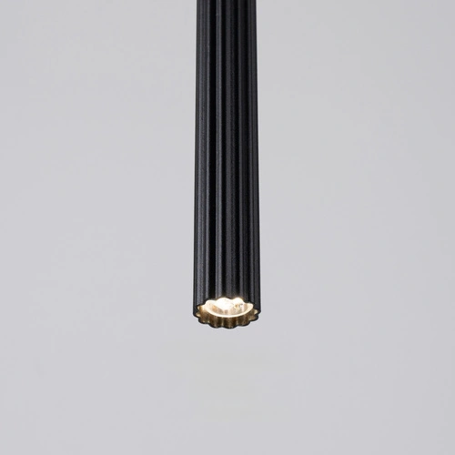 Lampa wisząca nowoczesna czarna ARCHE 1 regulowana do salonu kuchni jadalni SOLLUX