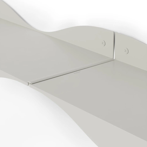 Zestaw 2 białych półek ściennych Surf Umbra nowoczesnych do salonu i kuchni