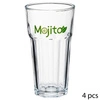 Zestaw 4 szklanek do mojito 400 ml z akcesoriami 5five simply smart transparentny