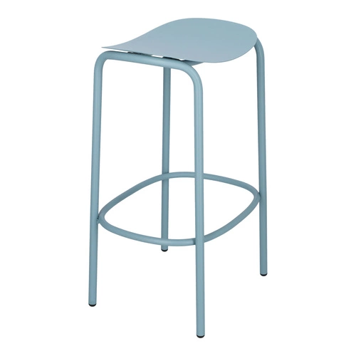 Hoker metalowy Trick niebieski 65 cm nowoczesny bez oparcia do kuchni i wyspy SCAB Design