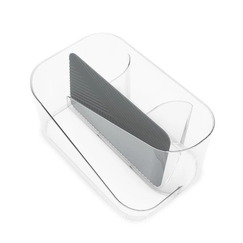 Umbra Glam II organizer na kosmetyki do szuflady transparentny nowoczesny z przegródkami 27 cm