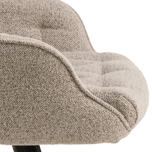 Erik Monza 60 beżowy fotel biurowy obrotowy z podłokietnikami pikowany nowoczesny Actona